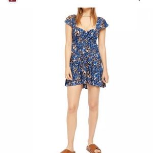 Free People Blue Floral Dress